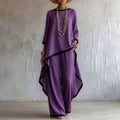 Women's Summer Casual Fashion Batwing Sleeve Loose 2-Piece Set 2026 - Pink
