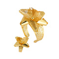 French Statement Personality Wheel Return Breeze Vehicle Flower Heavy-Duty Design Premium Cutout Flower Fashionable Accessory Bangle Ring