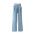 Spring-Summer Korean Casual Tencel High Waist Drapey Lightweight Wide Leg Pants