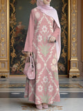 Women's Summer Office Long Sleeve Printed Set 2026 | 2 Piece Outfit Set - 3K6Y26M26EWC5V801