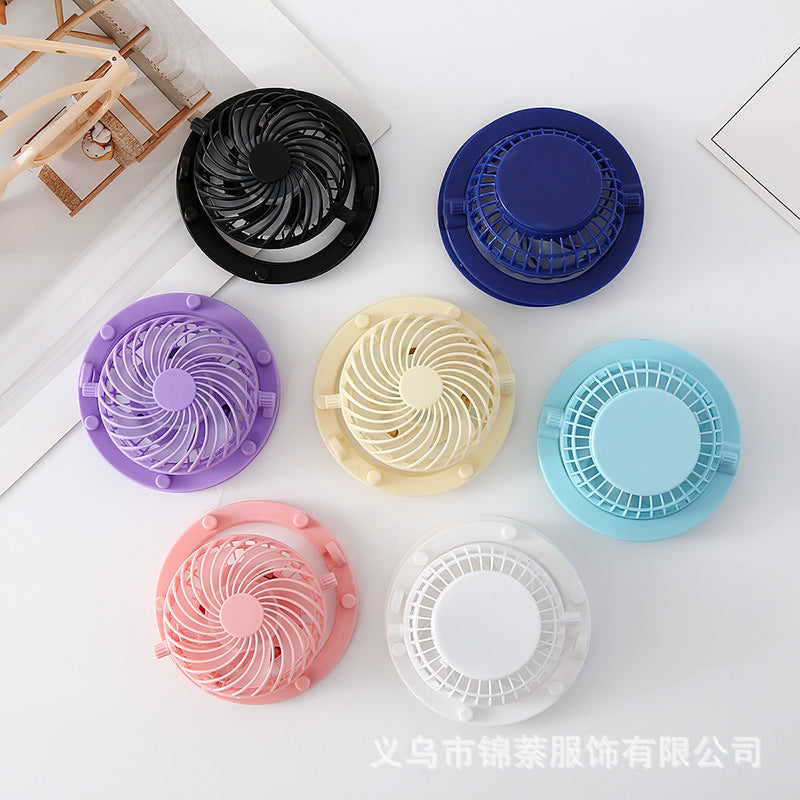 new solar fan cap 180-360° rotation detachable fan accessories usb charging small fan