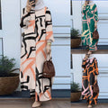Fall Retro Fashion Printed Floral Wide Leg Pants + Shirt 2-Piece Set