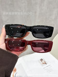 2 Pair Wear Square Women Sunglasses New Import Simple Retro Premium Sunglasses UV-Proof Sunglasses