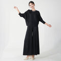 Fashion Elegant Pleated Wide Leg Pants + Top 2-Piece Set