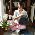 日系化妆箱伴手礼便携迷你14寸手提箱女可挂行李箱