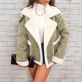 Women's Fall-Winter Fashion Wool Lapel Collar Jacket 2026 | Trendy Jacket - Dark Gray