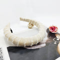 Fall/Winter New Versatile ins Breeze Sponge Boost Height Width Edge Fringe Style Headband High Crown Elegant Headband Hair Accessory