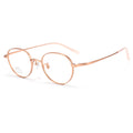 Beesfen J90006 High Count Small-Frame Pure Titanium Frame Retro Oval Round Width Edge Ultra-Light Titanium Frame Glasses Frame Wholesale