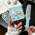 Volume Boosting Cushion Comb Set - Massage & Styling Comb with Mirror
