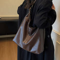 大容量包包女春夏百搭2026新款复古单肩斜挎包简约上课通勤托特包