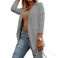 Women's Fall Casual Long Sleeve Blazer + Jacket 2026 | Trendy Jacket - Black