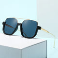 Western New Sunglasses Big Frame Slender Face Pair Bridge UV-Protection Glasses Women Overseas Bestseller Fashionable Sunglasses