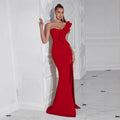 Women's Ruffle Bodycon Sexy Classic Evening Gown