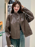 Women's Fall Petite Jacket 2026 | Trendy Jacket - Brown