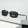 HD Polarized Versatile Travel Men Driving UV-Proof Special Use Glasses Square Glare-Proof Metal Sunglasses