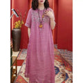 Ethnic Retro Embroidered Dress, Plus Size Chinese Style