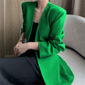 Women's Spring Korean Casual Blazer 2026 - Coffee
