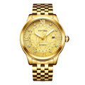 Item Time Watch Men Mechanical Watch Self-Winding Mens Watch Light Luxury Formal Mechanical Gold Watch Men Premium Waterproof Mens Watch