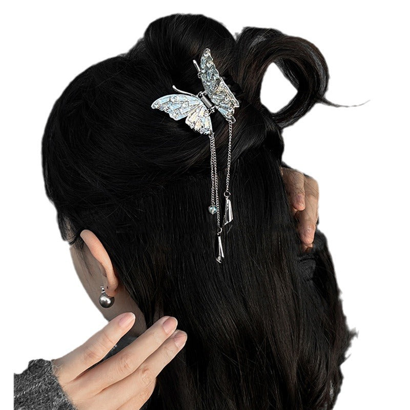 Rhinestone Butterfly Geometric Hair Claw Clip - view 5