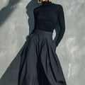 Casual Fashion Knit Long Sleeve Wide Leg Pants + Top Set