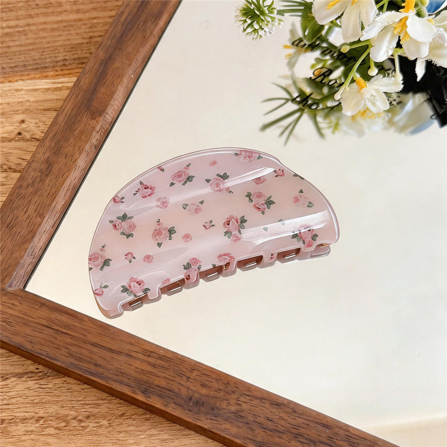 Korean Acrylic Flower Hair Claw Clip - view 9