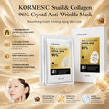 跨境KORMESIC蜗牛&胶原蛋白水晶面膜Face mask细腻弹嫩厂家批发