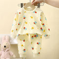 children's underwear pure cotton set autumn new boys' autumn clothes and long johns baby pajamas gir