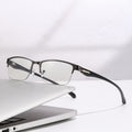 Half-Rim Presbyopia Glasses Formal Fashionable Men Influencer Trendy Style Middle-Aged Uncle Reading Glasses Overseas HD Reading Glasses