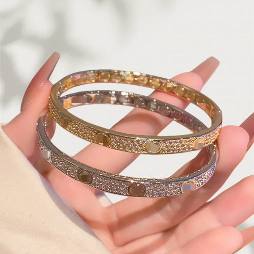 Ka Family Bangle Copper Coated 18K Gold Starry Sky Bracelet Light Luxury Premium Hand Jewelry Item