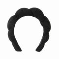 Korean Style Wool Scarf Fabric Sponge Twist Headband High Crown Head Headband Face Wash Makeup Cloud Headband Factory Custom Wholesale