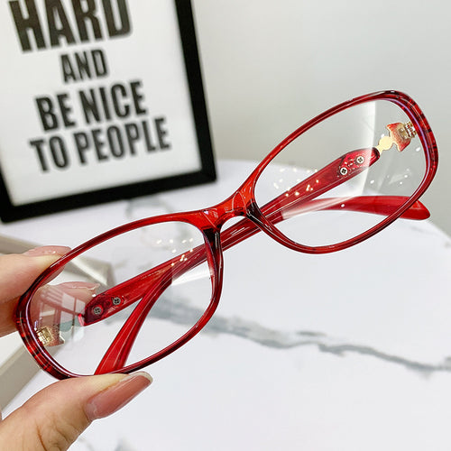 Presbyopia Glasses Fox Head Blue-Light Glasses Women Fashionable Trendy Older Adults One Women HD Anti-Blue-Light Reading