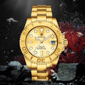 PINTIME Gold Rolex Watch Men Mechanical Self-Winding Movement Premium Formal Full Precision Steel Mens Watch Waterproof Watch