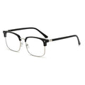 New Blue-Light Glasses Men Retro Half-Rim Browline Glasses Frame With Rx Photochromic Finish Item Prescription Sunglasses