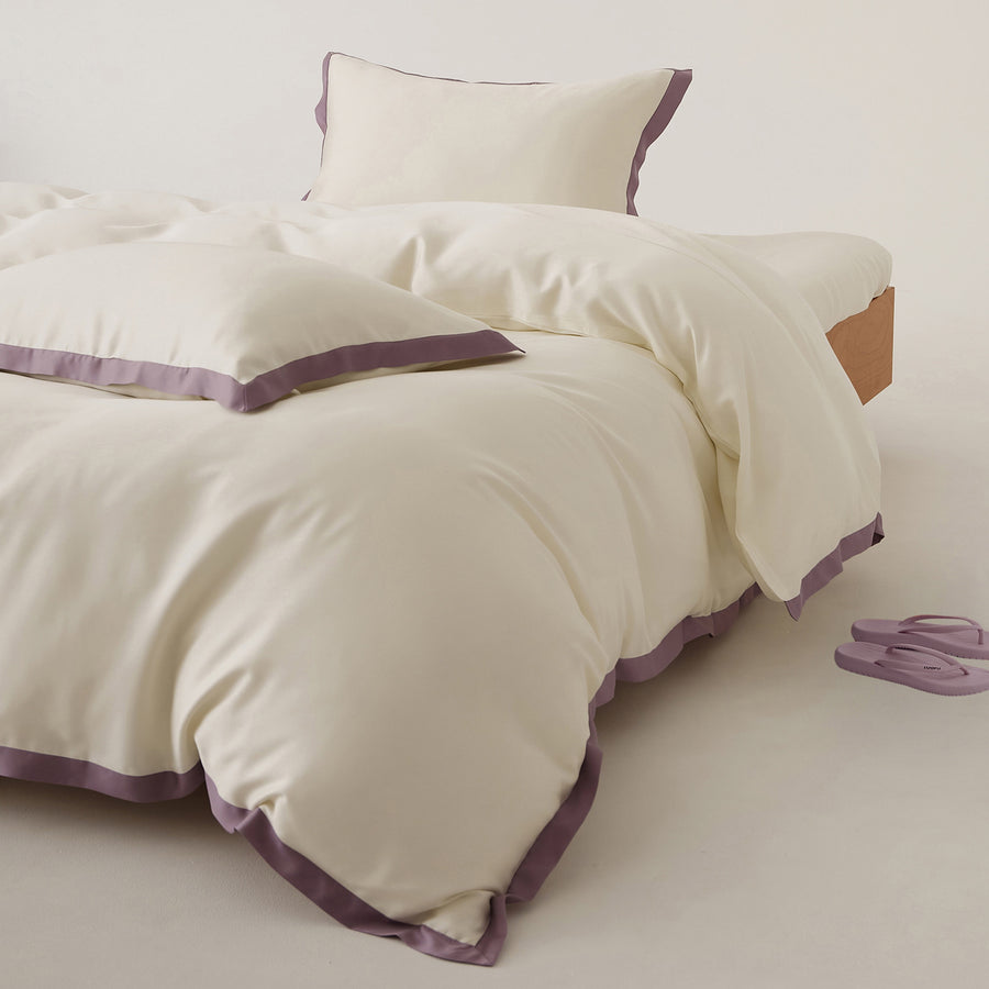 South Mountain TENCEL Lyocell Color-Block 4-Piece Bedding Set - view 5