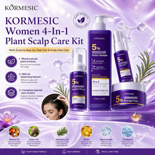 KORMESIC跨境洗发水精华系列hair serum柔顺丝滑外贸厂家现货批发