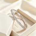 Cubic Zirconia X Letter Light Luxury Design Bangle Fashionable Premium Versatile Bestseller Bracelet Cross Butterfly ins Breeze Hand Jewelry