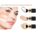 Mini 3-in-1 Makeup Brush & Sponge Set - Foundation, Powder & Blending