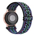 For 20 / 22mm Samsung Nylon Day Lettering Clasp Adjustable Smart Watch Band Huawei GT Single Row Band