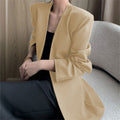 Women's Spring Korean Casual Blazer 2026 - Coffee