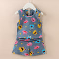 Women's Korean Sleeveless Lightweight Tank Top + Shorts Set 2026 - Teal