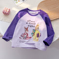 Girls' Cartoon Applique Lace Trim Knit Cardigan