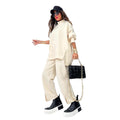 Solid Long Sleeve + Pants Two-Piece Casual Set, 2025