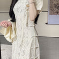 Women's Spring-Summer New Chinese Elegant Qipao Dress + Dress 2-Piece Set 2026 - Two-Piece Set