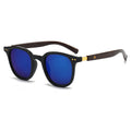 New Retro Wood Grain Leg Small-Frame Women Sunglasses Style Premium UV-Proof Small Face Slender Sunglasses Men Trendy
