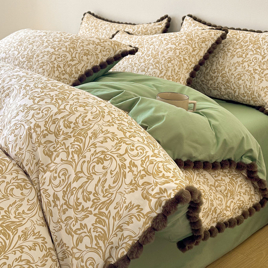 Early Bloom Floral Cotton 4-Piece Bedding Set – French Style - view 5