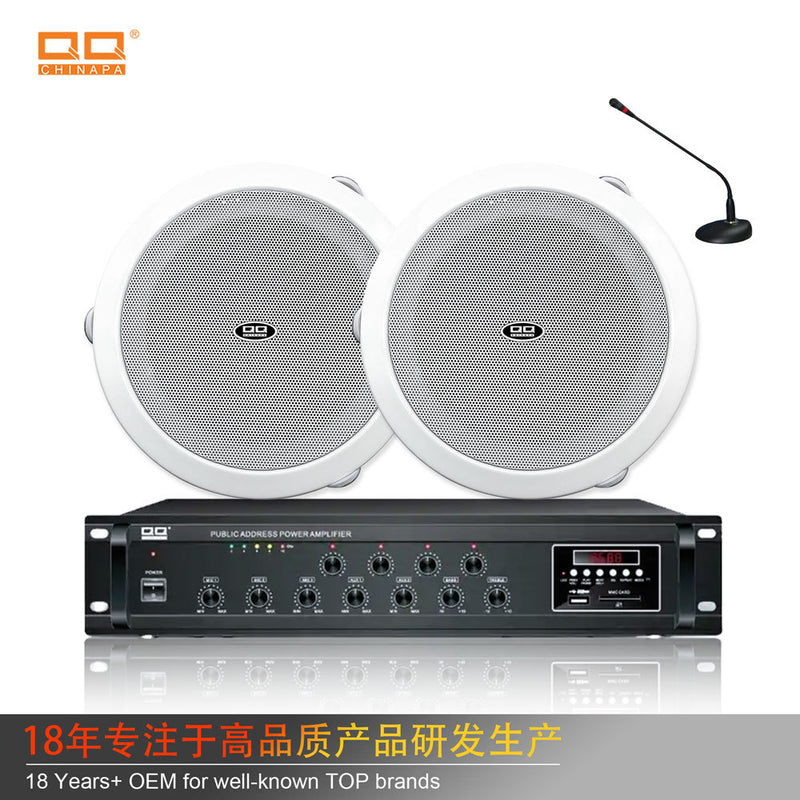 3-6W constant pressure ceiling loudspeaker background music fire broadcast public address system ceiling speaker