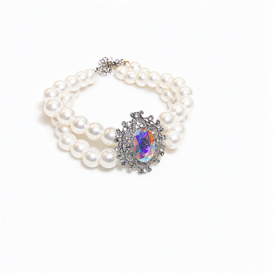 Vintage Pearl Jewelry Set – Necklace, Earrings and Bracelet - view 5
