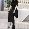 Spring Chinese Elegant Frog Button Mid-Length Long Wide Leg Pants 2-Piece Set