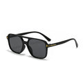 2024 New T Lettering Pair Bridge Sunglasses Square Fashionable Overseas Trendy Men Sunglasses Women Retro ins Sunglasses