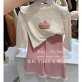 Girls' Long Sleeve Tee and Lace Pants 2-Piece Set